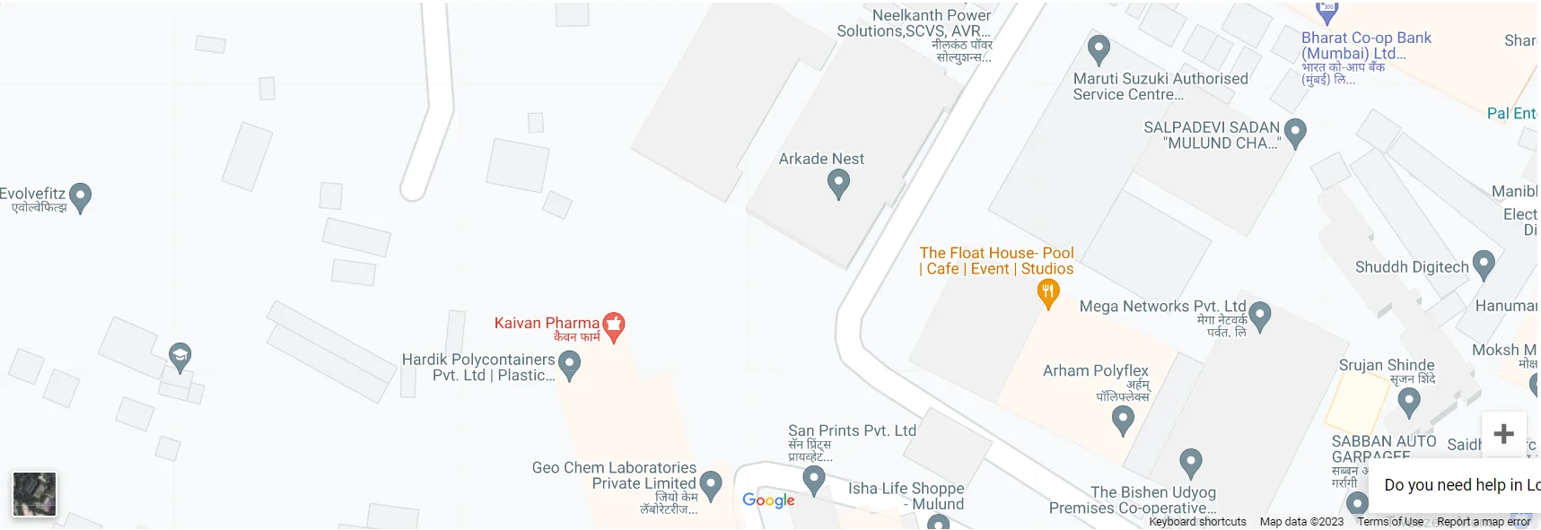 Hiranandani Mulund East map